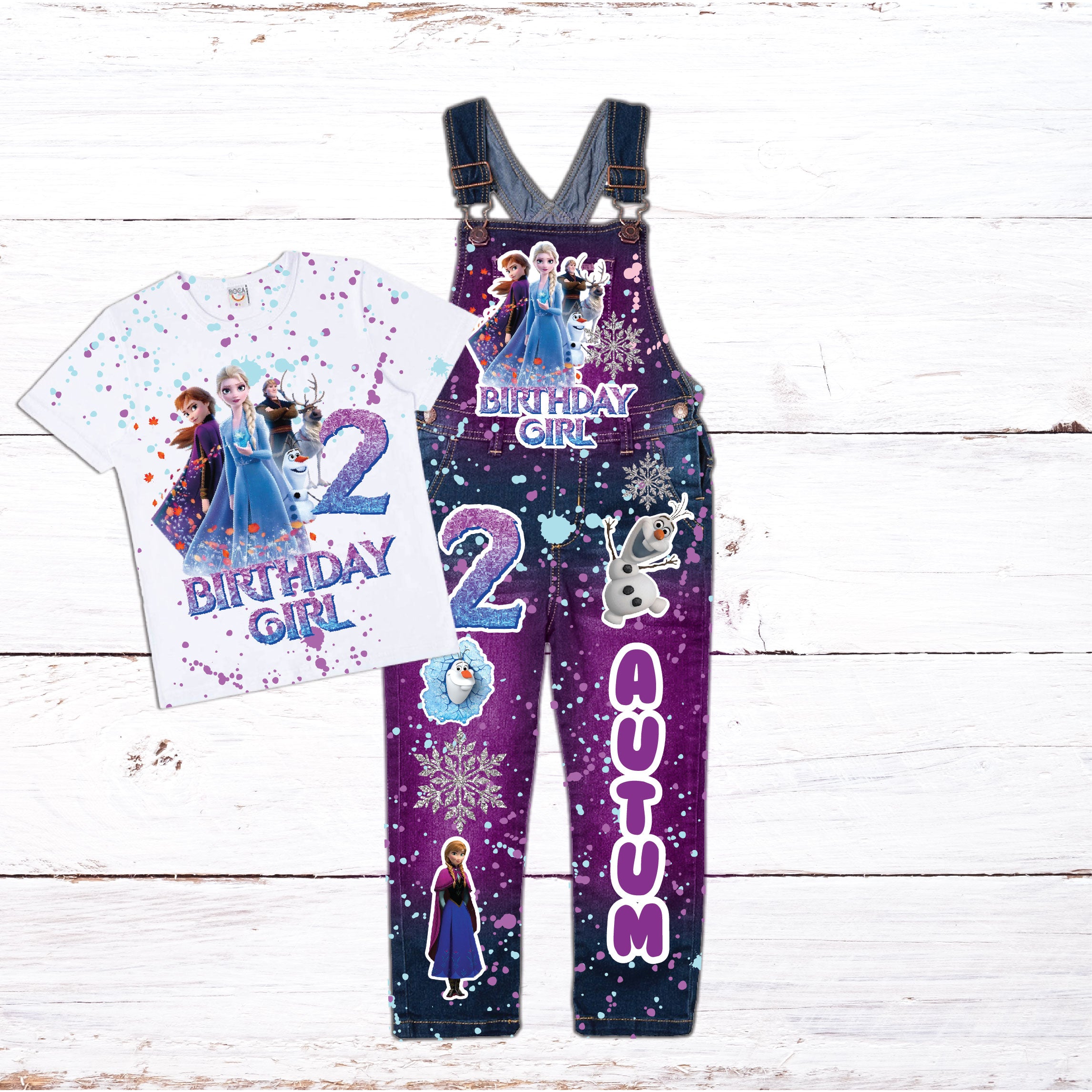 Purchases Custom overalls outfit Frozen any theme available